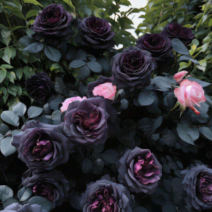 Роза Черная купить по цене от 450р. в интернет-магазине «Посадика» с доставкой почтой в в Мосальске и по всей России – [изображение №1].